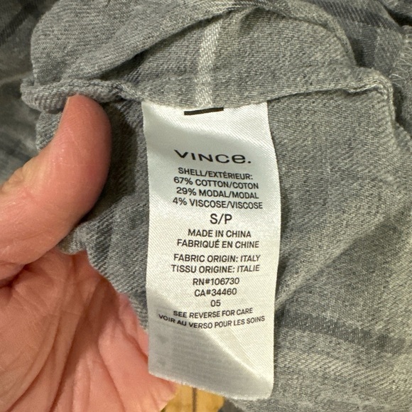 Vince women’s plaid shirt - Picture 3 of 3